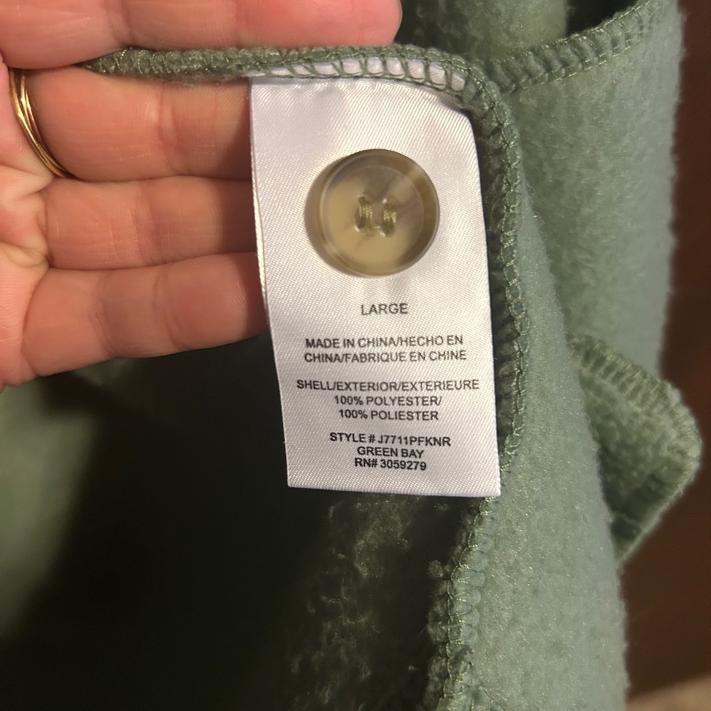 Teal Green Fleece Shacket/Jacket - Picture 4 of 5